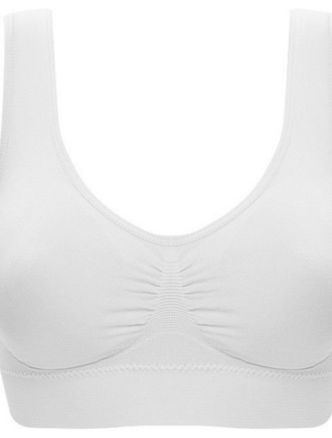 Women Yoga Tank Tops Sports Bra Workout Fitness Running Crop Top - Image 5