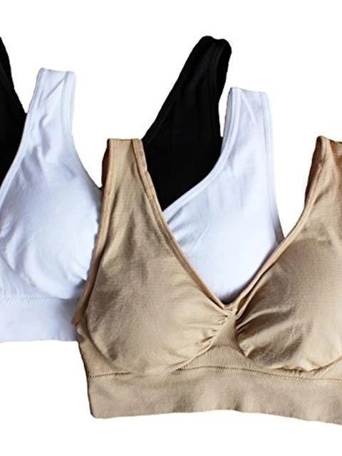 Women Yoga Tank Tops Sports Bra Workout Fitness Running Crop Top - Image 6