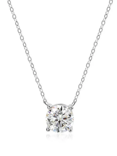 1-5CT Rose Gold Color Moissanite Necklace for Women D Color Sparkling Classic Lab Diamon Pendant Sterling Silver 925 100% - Image 19