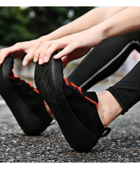 Outdoor Casual Men'S Shoes Round Toe Solid Color Casual Lace-Up Sneakers For Men - Image 4