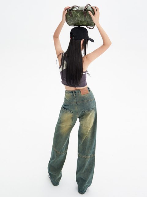 Fashion American Stitching Jeans For Women - Image 3