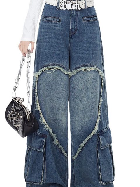 American Street Washed Tie-dyed Jeans Women - Image 5